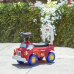 Toddler Ride On Fire Truck with Music, Horn, Under Seat Storage, for Kids 18-36 Months, Red - Image 10