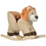 Qaba Plush Rocking Lion with Seat Belt and Sound Brown for Ages 18-36 Months - Image 12