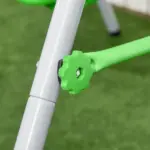 Outsunny Toddler Swing Set with Metal Stand, Safety Seat Belt for Kids Aged 6-36 Months, Backyard Indoor and Outdoor Use, Green - Image 9