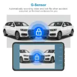 4 Inch Dual Dash Cam with 1296P Front and 720P Rear Camera - Image 15