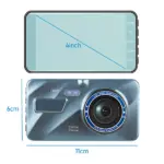 4 Inch Dual Dash Cam with 1296P Front and 720P Rear Camera - Image 19