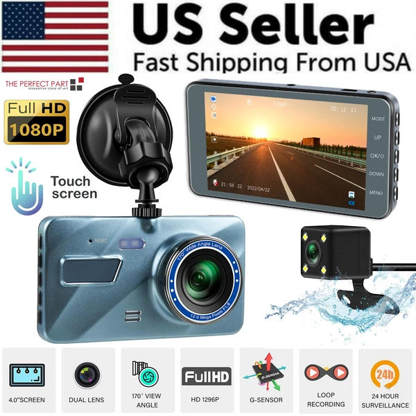 touch-screen-dash-cam-4-1080p-dual-lens-car-dvr-recorder-front-and-rear-camera-6.webp 4 Inch Dual Dash Cam with 1296P Front and 720P Rear Camera - Image 1