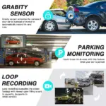 4 Inch Dual Dash Cam with 1296P Front and 720P Rear Camera - Image 3