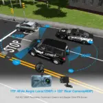 4 Inch Dual Dash Cam with 1296P Front and 720P Rear Camera - Image 4