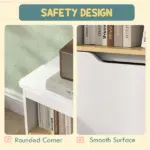 Toy Storage Organizer with 2 Drawers, Toy Shelf, Large Top, for Bedroom, Nursery, Living Room, White - Image 4