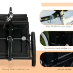 Trailer for Bike, Bicycle Cargo Trailer with Removable Storage Box, Galvanized Bottom - Image 8