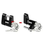 Trailer Hitch Coupler Lock 1/4 Inch Diameter 3/4 Inch Span with 2 Keys - Image 3