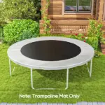 Trampoline Replacement Mat, Fits 12' Trampoline w/ 72 V-Hooks and 5.5" Springs (Spring and Frame not Included), Black - Image 2