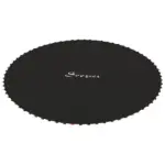 Trampoline Replacement Mat, Fits 12' Trampoline w/ 72 V-Hooks and 5.5" Springs (Spring and Frame not Included), Black