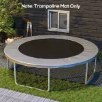 Trampoline Replacement Mat, Fits 12' Trampoline w/ 72 V-Hooks and 5.5" Springs (Spring and Frame not Included), Black - Image 10