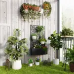 Outsunny Trellis Garden Bed, Freestanding or Wall Mounted Flower Bed for Climbing Plants, Outside Garden, Inside Balcony - Image 2