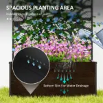 Outsunny Trellis Garden Bed, Freestanding or Wall Mounted Flower Bed for Climbing Plants, Outside Garden, Inside Balcony - Image 4