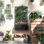 Outsunny Trellis Garden Bed, Freestanding or Wall Mounted Flower Bed for Climbing Plants, Outside Garden, Inside Balcony - Image 7