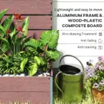 Outsunny Trellis Planter for Climbing Plants, Raised Garden Bed with Trellis, Planter Box for Outdoor, 28.25 Inch x 15 Inch x 59 Inch, Brown - Image 5