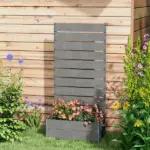 Outsunny Trellis Planter for Climbing Plants, Raised Garden Bed with Trellis, Planter Box for Outdoor, 28.25 Inch x 15 Inch x 59 Inch, Gray - Image 7