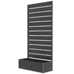 Outsunny Trellis Planter for Climbing Plants, Raised Garden Bed with Trellis, Planter Box for Outdoor Garden, Black