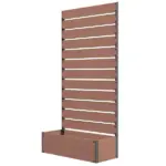 Outsunny Trellis Planter for Climbing Plants, Raised Garden Bed with Trellis, Planter Box for Outdoor, Garden, Light Brown - Image 12