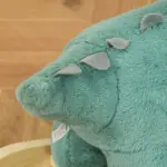 Triceratops Rocking Horse Plush Toy for Toddlers 3-6 Years Green Realistic Sounds Ride-On - Image 8