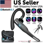 Bluetooth 5.1 Trucker Headset with Dual Microphone Noise Cancellation
