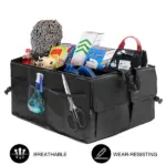 40L Folding Car Trunk Cargo Organizer with Compartments and Pockets - Image 5
