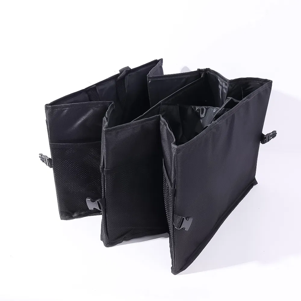 40L Folding Car Trunk Cargo Organizer with Compartments and Pockets