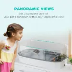 PawHut Turtle Tank Kit with Basking Platform, Water Pump, Filter, Easy Clean Reptile Habitat - Image 7