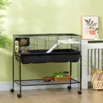 Two-Story Small Animal Cage with Stand, Shelf, Wheels, for Guinea Pig, Hedgehog, Chinchilla, Ferret - Image 2