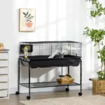 Two-Story Small Animal Cage with Stand, Shelf, Wheels, for Guinea Pig, Hedgehog, Chinchilla, Ferret - Image 9