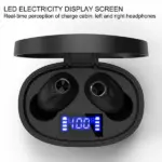 TWS Bluetooth 5.0 Wireless Earbuds with LCD Charging Case, IPX5 - Image 2