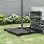 Umbrella Base for Cantilever Umbrella, 4 Pieces, Black, 176 lbs Water/264 lbs Sand Capacity Set - Image 10