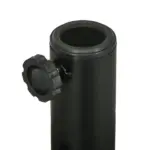 Umbrella Stand Round Fillable Base for 1.5 2 Poles Outdoor Lawn Deck Brown - Image 8