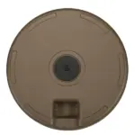 Umbrella Stand Round Fillable Base for 1.5 2 Poles Outdoor Lawn Deck Brown - Image 9