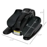 Soozier Under Desk Elliptical Foot Pedal Exerciser with Adjustable Speed Remote LCD - Image 3