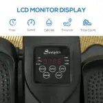 Soozier Under Desk Elliptical Foot Pedal Exerciser with Adjustable Speed Remote LCD - Image 5