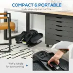 Soozier Under Desk Elliptical Foot Pedal Exerciser with Adjustable Speed Remote LCD - Image 7