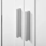 Kleankin Under Sink Storage Cabinet Bathroom 2 Doors Shelf White Pedestal Vanity Organizer - Image 11