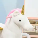 Unicorn Spring Ride-On Toy for Kids 5-12 Years Pink Horse with Sound Effects - Image 8