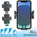 Adjustable Car Cup Holder Phone Mount with 360 Degree Swivel and Telescopic Neck - Image 3