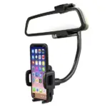 Gooseneck 360 Degree Rearview Mirror Car Phone and GPS Mount - Image 2