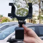 360 Degree Rearview Mirror Mount Phone Holder for Car GPS Devices - Image 12