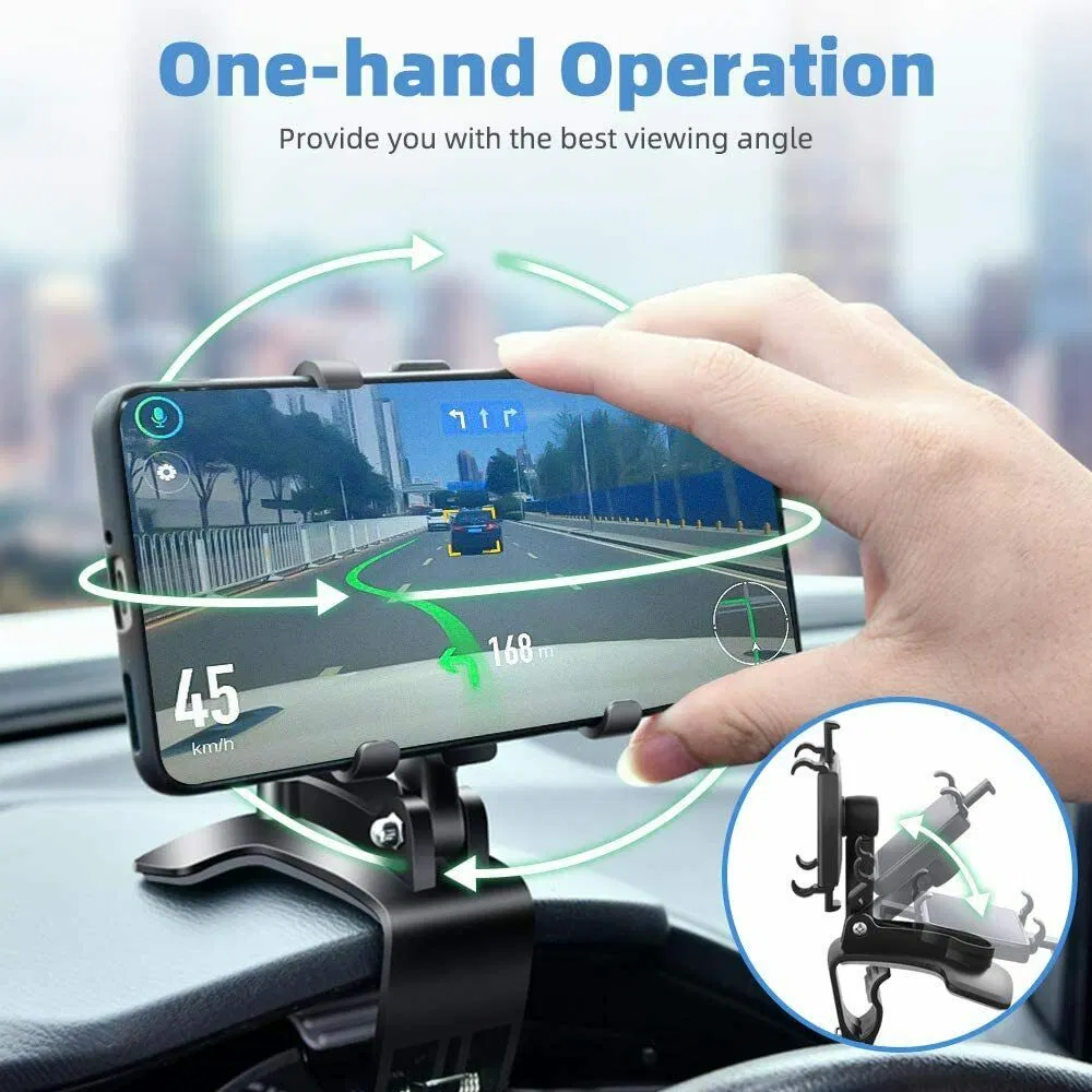 Universal Dashboard Phone and GPS Mount Holder with Adjustable Clamp