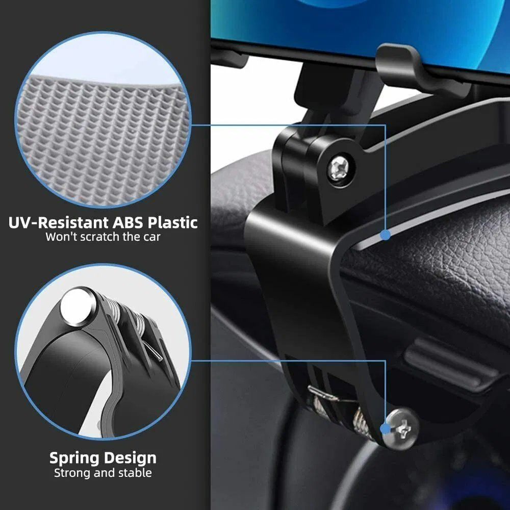 Universal Dashboard Phone and GPS Mount Holder with Adjustable Clamp
