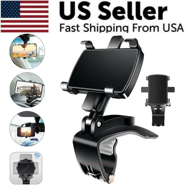 universal-car-dashboard-mount-holder-stand-clamp-cradle-clip-for-cell-phone-gps-6.webp Universal Dashboard Phone and GPS Mount Holder with Adjustable Clamp - Image 1