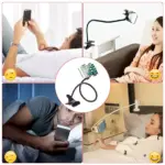 Flexible Gooseneck Phone Holder with Bed Desk Table Clamp - Image 2