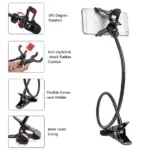 Flexible Gooseneck Phone Holder with Bed Desk Table Clamp - Image 3