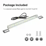 12V Universal LED License Plate and Backup Light Bar 6000K - Image 6