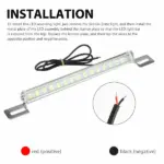 12V Universal LED License Plate and Backup Light Bar 6000K - Image 8