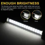 12V Universal LED License Plate and Backup Light Bar 6000K - Image 11