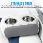 2 Pack Stainless Steel Recessed Cup Holders for Car Boat RV and Marine Use - Image 7