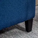 HOMCOM Upholstered Storage Ottoman Bench, Button Tufted Ottoman with Hidden Storage, Lift Top for Living Room, Dark Blue - Image 9